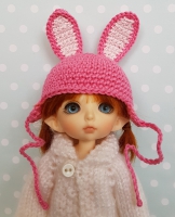 Lati Yellow/ PukiFee  Hat Bunny Pink