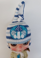 Blythe Hat Blue Toadstool