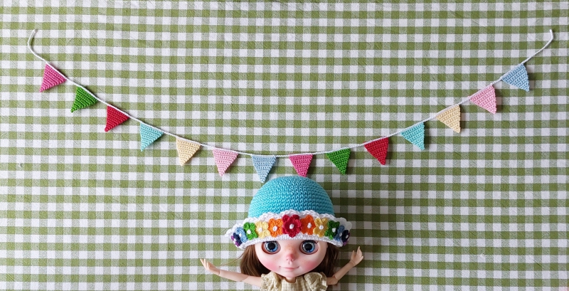 Miniature Bunting Happy