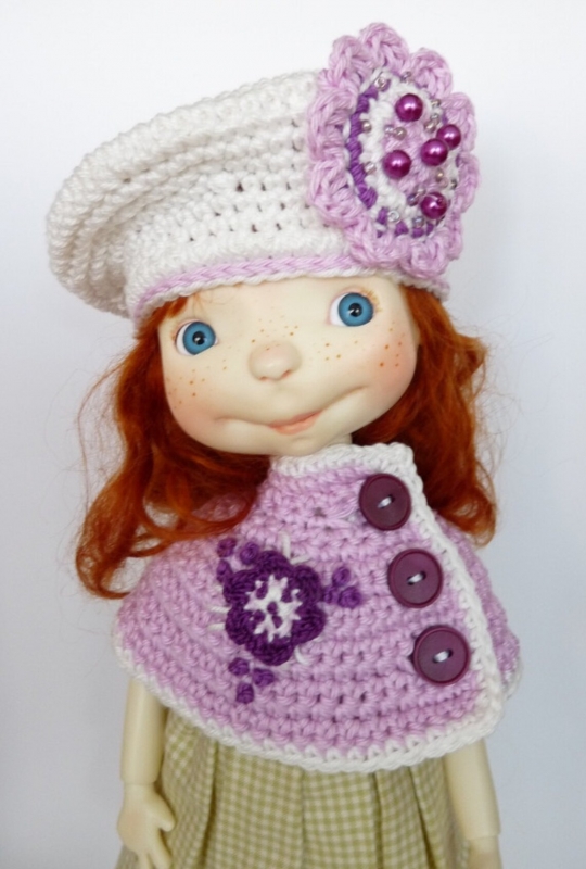 Sprocket (by Connie Lowe) Baret and Cape Violet