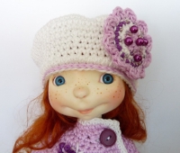 Sprocket (by Connie Lowe) Baret and Cape Violet