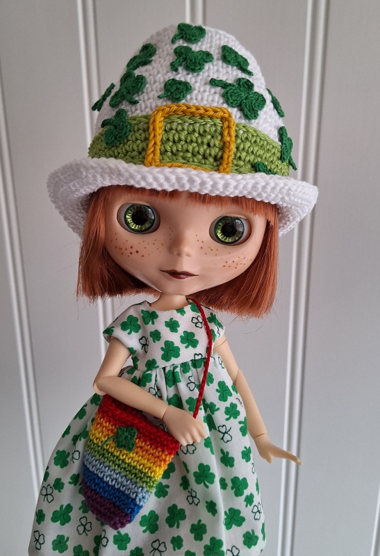 Blythe Hat and Purse Luck of the Irish