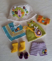 QBaby 8 Pc Full Outfit Set for Sunny and Chilly Days