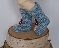 QBaby  (Big Fish Koki body)  Boots Babyblue with Mushroom