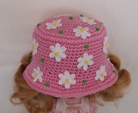 Blythe Hat  Please Don't Eat the Daisies Pink