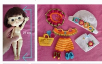 QBaby  8 PC Outfit Set Early Summer (Koki body big fish)