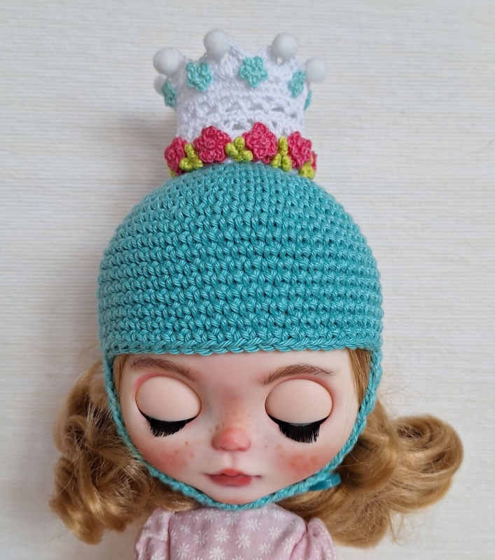 Blythe Hat Pretty Princess in Teal