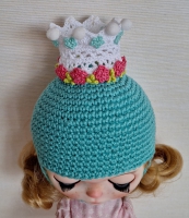 Blythe Hat Pretty Princess in Teal