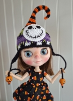 Blythe Hat Jack Skellington's Smile