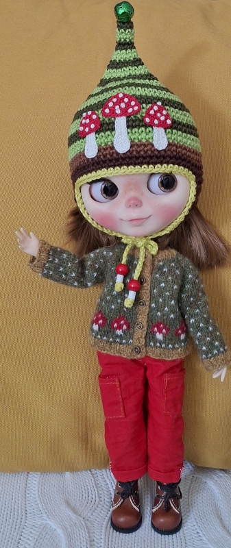 Blythe Hat Toadstool Trio