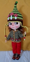 Blythe Hat Toadstool Trio