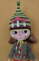 Blythe Hat Toadstool Trio