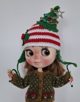 Blythe Hat Christmastree and Holly