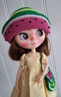 Blythe Hat and Purse Watermelon 2 (70 gram)