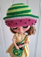 Blythe Hat and Purse Watermelon 2 (70 gram)