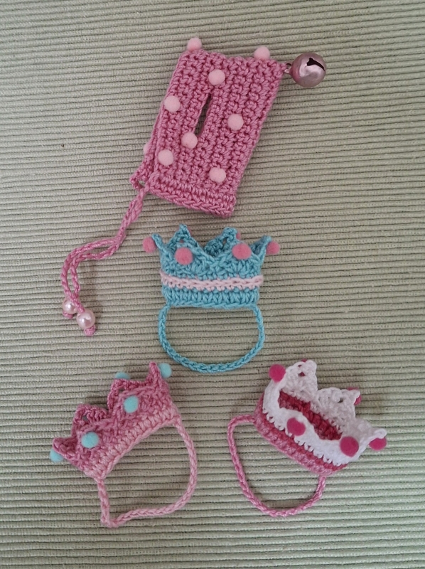 Maileg headwear Set of 4 items "Pinks and Mint"(30 gram)
