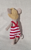 Outfit Set for Maileg "To the beach in Red and White"(70 gram)
