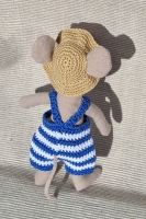 Outfit Set for Maileg "To the beach in Blue and White"(70 gram)