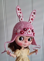 Blythe Hat " Bunny Coquette " (70 gram)
