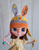 Blythe Hat " Stitched Bunny " (70 gram)