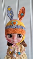 Blythe Hat " Stitched Bunny " (70 gram)