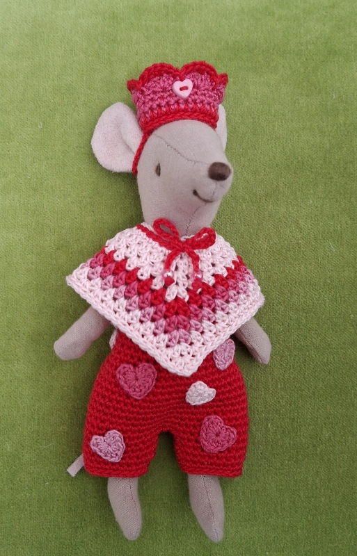 Outfit Set for Maileg "Reds and Pinks"(50 gram)