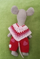 Outfit Set for Maileg "Reds and Pinks"(50 gram)