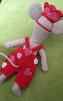 Outfit Set for Maileg "Reds and Pinks"(50 gram)