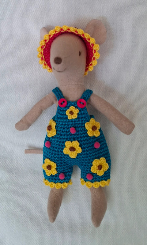 Outfit 5 Pc Set for Maileg "Crazy Sunflowers"(70 gram)