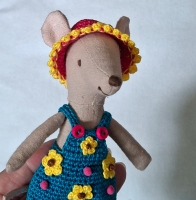 Outfit 5 Pc Set for Maileg "Crazy Sunflowers"(70 gram)
