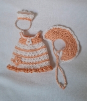 Outfit 5 Pc Set for Maileg "Sweet Pastel Orange"(70 gram)