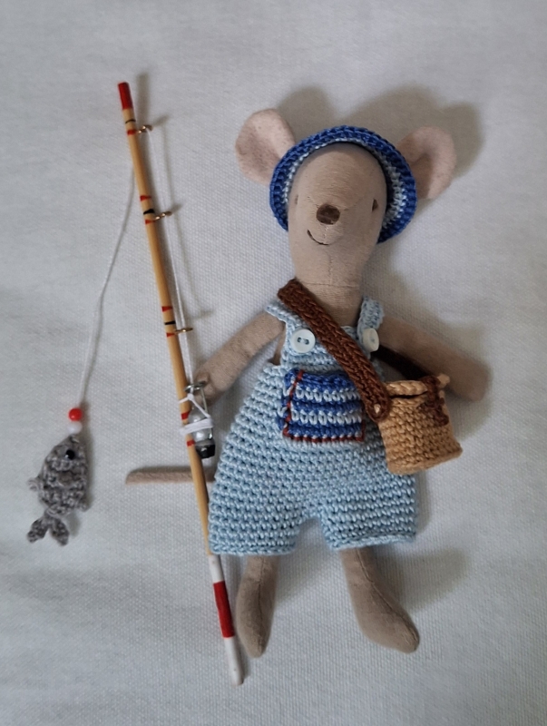 Outfit Set for Maileg "Gone Fishing "(70 gram)