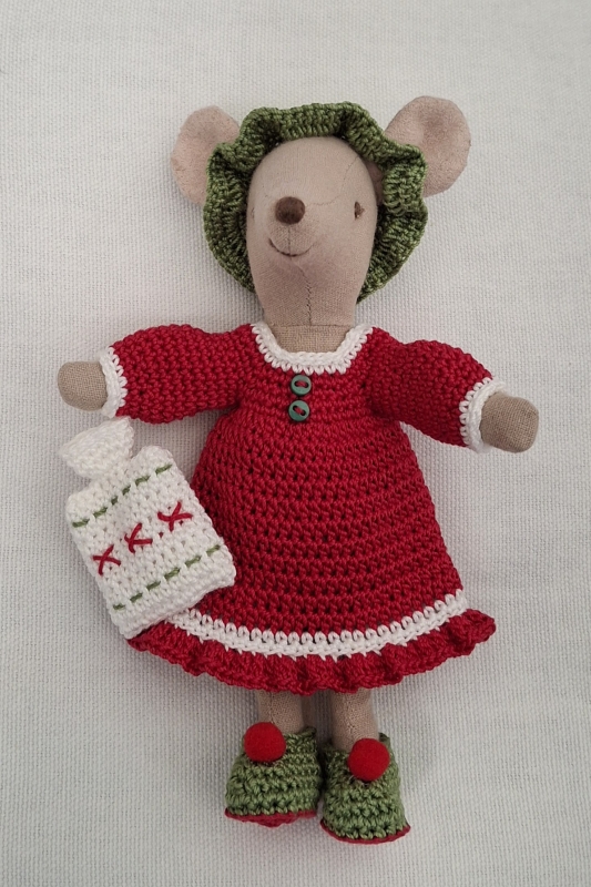 Outfit Set for Maileg "Dreaming in Red"(100 gram)
