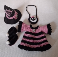 Outfit Set for Maileg "Coquette Witch 2"(70 gram)