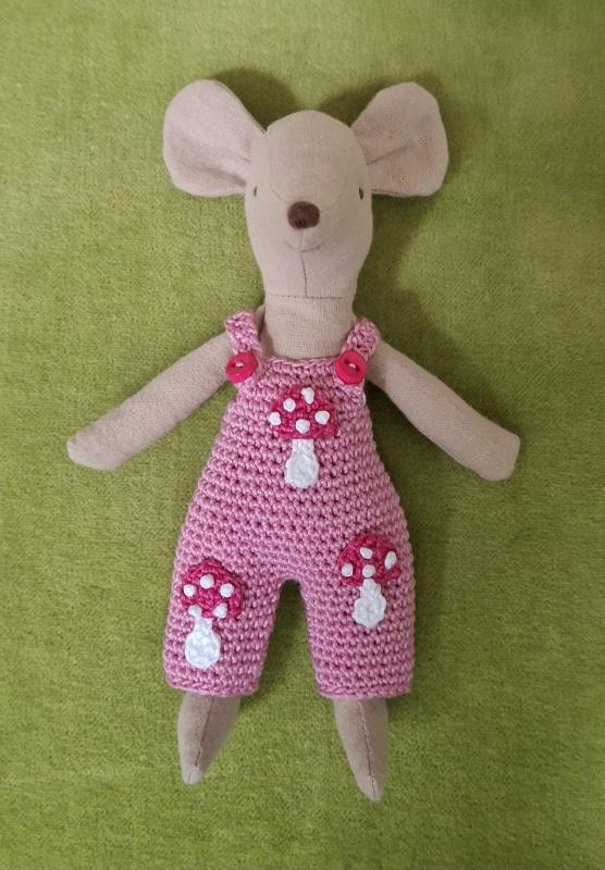 Outfit Set for Maileg "Pink Toadstool"(50 gram)