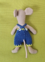 Dungarees for Maileg LITTLE SISTER/BROTHER  "An Apple a Day"(50 gram)