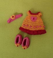 Outfit Set  for Maileg   LITTLE SISTER/BROTHER  " Sunrise"(50 gram)