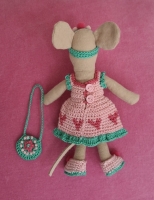 Outfit 5 Pc Set for Maileg "Sweet Hearts"(30 gram)