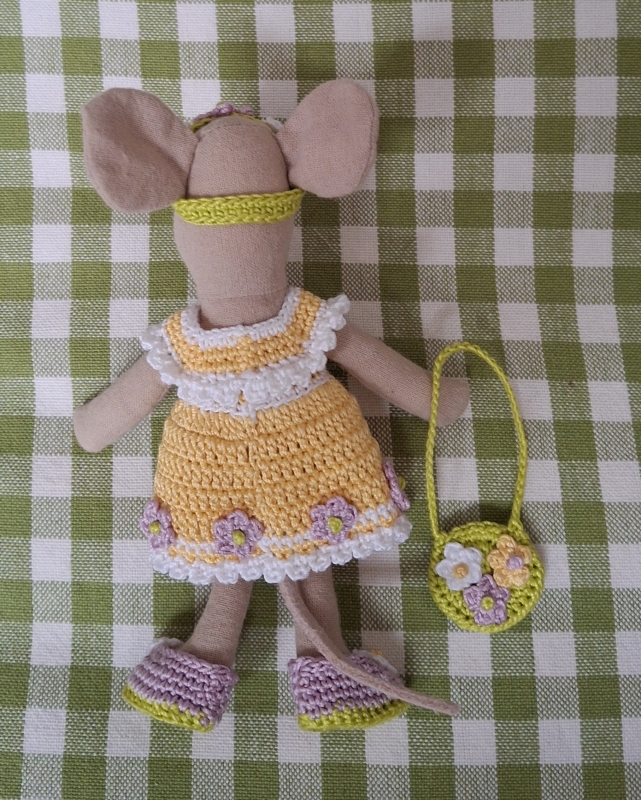 Outfit 5 Pc Set for Maileg "Gentle Spring"(30 gram)