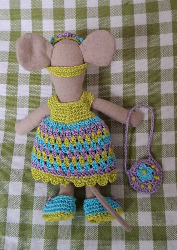 Outfit 5 Pc Set for Maileg "Spring Lilacs"(30 gram)