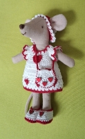 Outfit 5 Pc Set for Maileg "Cosy Hearts"(30 gram)