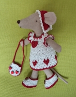 Outfit 5 Pc Set for Maileg "Cosy Hearts"(30 gram)