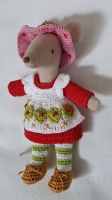 Outfit 5 Pc Set for Maileg "Strawberry Shortcake"(30 gram)