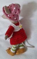 Outfit 5 Pc Set for Maileg "Strawberry Shortcake"(30 gram)