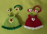 NEW! Outfit Set for Maileg LITTLE SISTER "Red and Green"(50 gram)