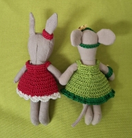 NEW! Outfit Set for Maileg LITTLE SISTER "Red and Green"(50 gram)