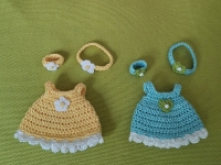 NEW! Outfit Set for Maileg LITTLE SISTER "Pastel Teal and Yellow"(50 gram)