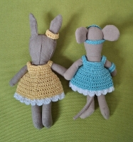NEW! Outfit Set for Maileg LITTLE SISTER "Pastel Teal and Yellow"(50 gram)