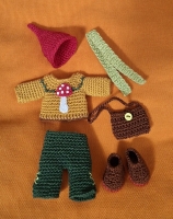 Outfit 6 Pc Set for Maileg "Autumn Colours" (30 gram)