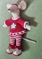 Outfit 4 Pc Set for Maileg "Nordic Red(30 gram)